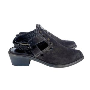 Anthro M4DE Brazil Leather Shoes Black 8 Whimsigoth 70s Style